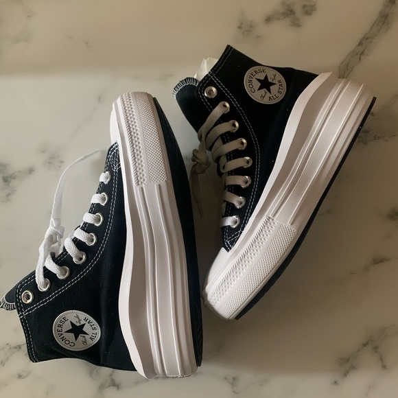Converse Chuck Taylor All Star Move Hi sneakers in black - Picture 6 of 15